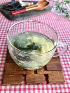 とろーりワカメ卵中華スープ-レシピのメイン写真
