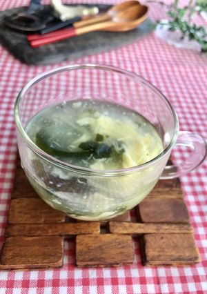 とろーりワカメ卵中華スープ-レシピのメイン写真