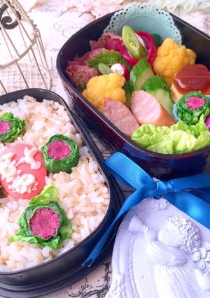 常備菜で簡単 肉巻きとウインナー弁当-レシピのメイン写真