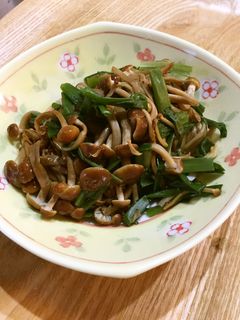 レンジで簡単!えのきとわけぎの和え物!-レシピのメイン写真