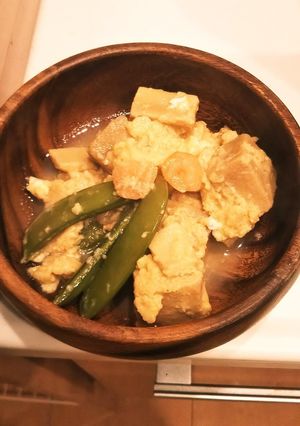 かんたん♪こえびと高野豆腐の卵とじ-レシピのメイン写真