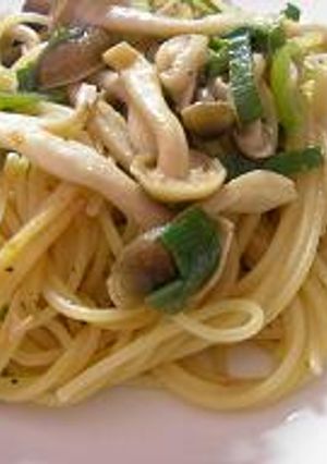しめじと葱のパスタ-レシピのメイン写真