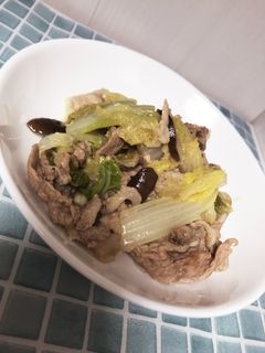 白菜とキノコの煮浸し風炒め♥-レシピのメイン写真