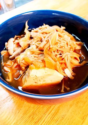 ほっこり♪きのこたっぷりあったか煮豆腐-レシピのメイン写真