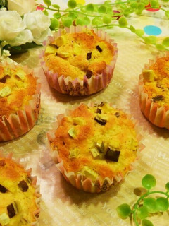 おから*きな粉*さつまいもマフィン❤-レシピのメイン写真