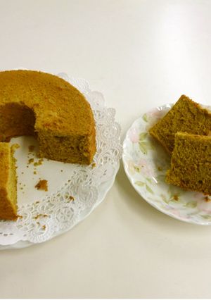 粉末度会茶deシフォンケーキ-レシピのメイン写真
