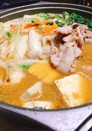 とり野菜味風♪味噌寄せ鍋☆-レシピのメイン写真