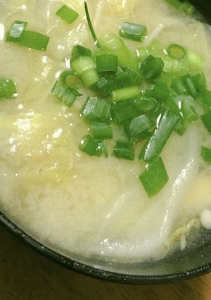 コクうま♡白菜の味噌汁-レシピのメイン写真