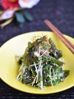 水菜とわかめのおかかナムル【作り置き】-レシピのメイン写真