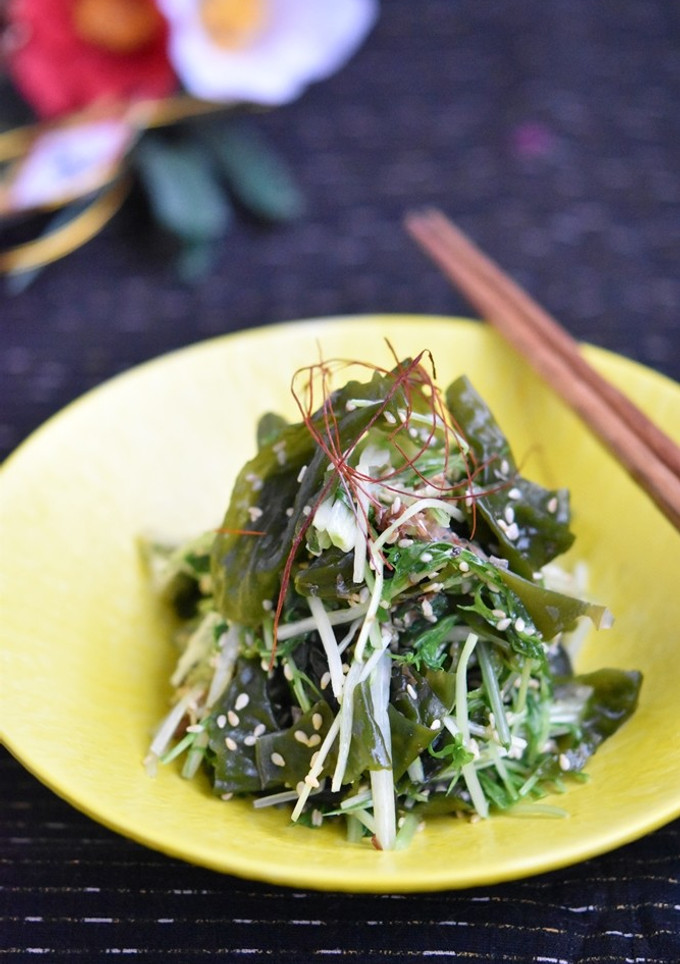 水菜とわかめのおかかナムル【作り置き】-レシピのメイン写真