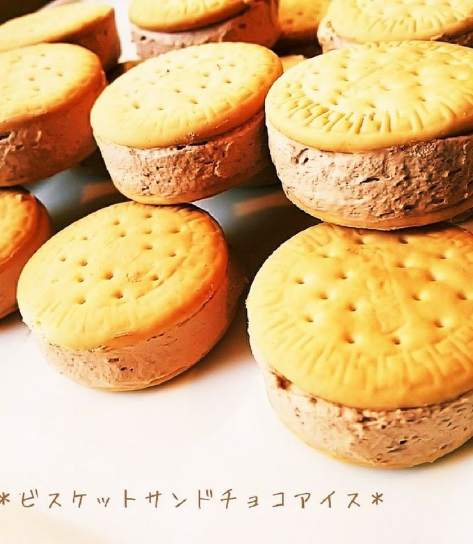 ✳️ビスケットチョコアイスサンド✳️ by 薪club 【クックパッド