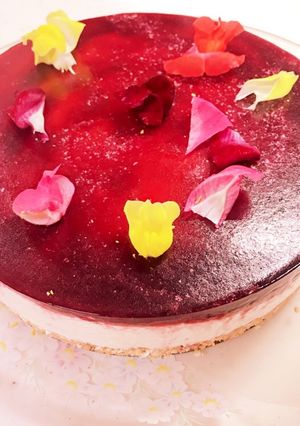 赤ワインで♪レアチーズケーキ＊-レシピのメイン写真