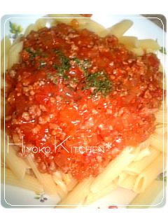 野菜たっぷり甘口ミートソースパスタ-レシピのメイン写真