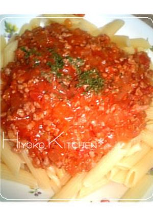 野菜たっぷり甘口ミートソースパスタ-レシピのメイン写真
