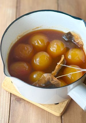 簡単♪完熟梅で梅の紅茶煮／梅ダージリン-レシピのメイン写真