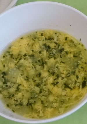 離乳食8か月頃～わかめと卵のスープ-レシピのメイン写真