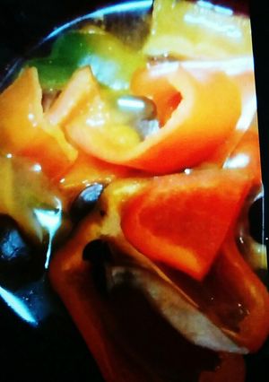 ピーマンしめじのゴマだし煮込み-レシピのメイン写真