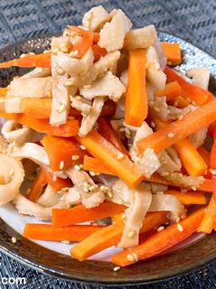 鶏皮とにんじんの柚子胡椒ポン酢-レシピのメイン写真