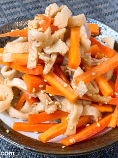 鶏皮とにんじんの柚子胡椒ポン酢-レシピのメイン写真