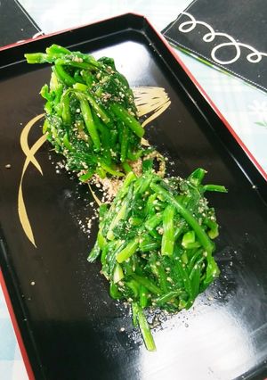 ほうれん草、春菊のエゴマ和え-レシピのメイン写真