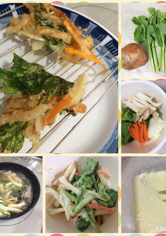 菜の花のかき揚げ-レシピのメイン写真