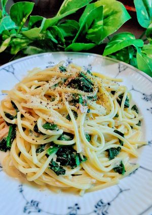 ツナとほうれん草のクリームパスタ-レシピのメイン写真