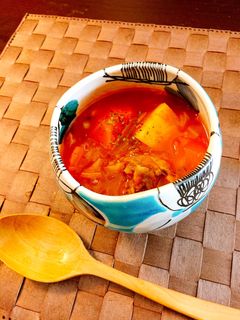 休日にぴったり!ボルシチ風スープ-レシピのメイン写真