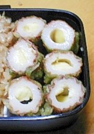 お弁当　チーズ入りちくわの磯辺揚げ-レシピのメイン写真