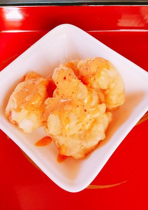 卵白でエビのフリッター。辣油で海老マヨ風-レシピのメイン写真