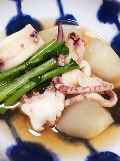 簡単!いかと蕪の煮物-レシピのメイン写真
