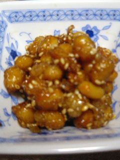 ゴハンがすすむ♪揚げ大豆の甘辛煮-レシピのメイン写真