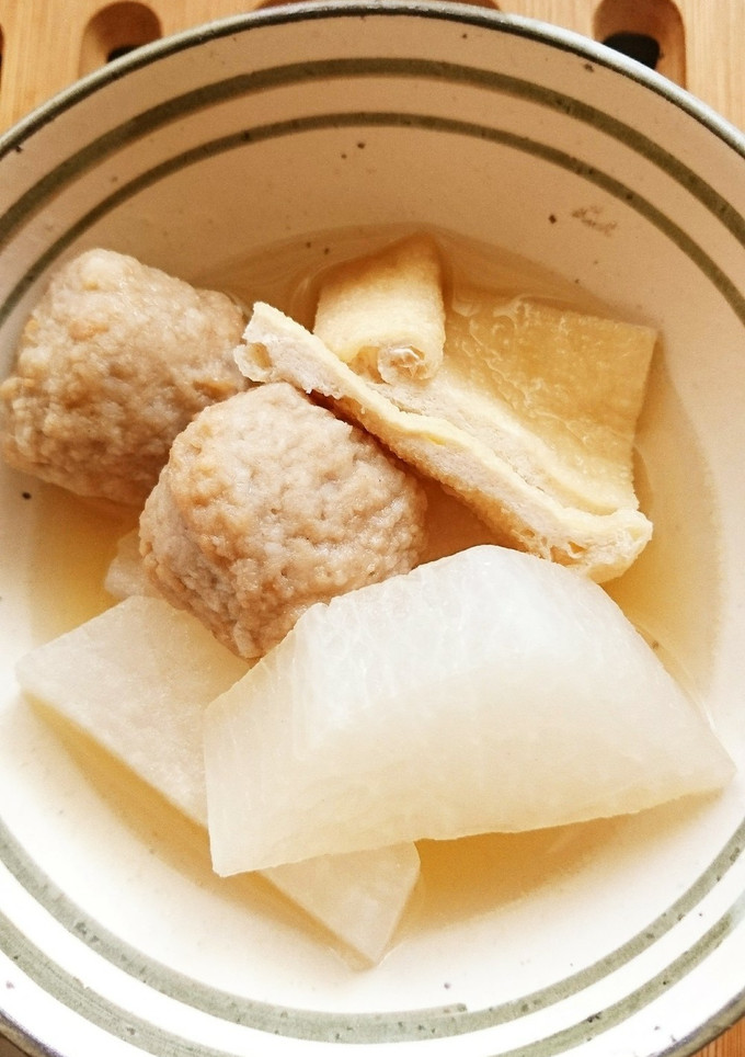 大根と、京揚げと肉団子の煮物-レシピのメイン写真