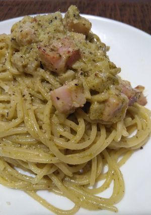 シンプル!!バジルクリームパスタ-レシピのメイン写真