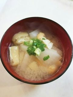 大根 油揚げの味噌汁-レシピのメイン写真