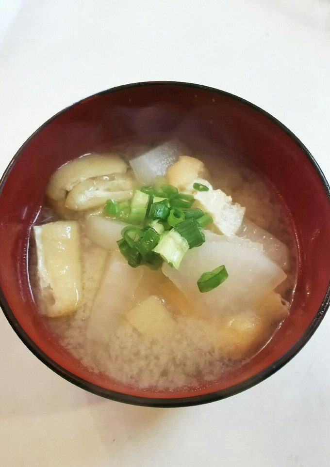 大根 油揚げの味噌汁-レシピのメイン写真