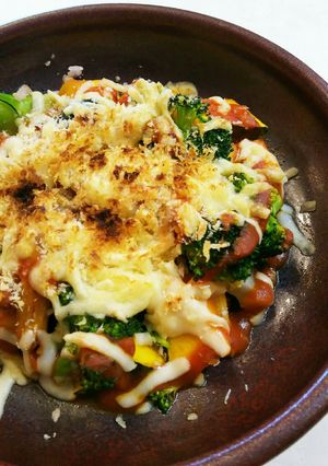 リメイク！ペンネとかぼちゃのチーズ焼き-レシピのメイン写真