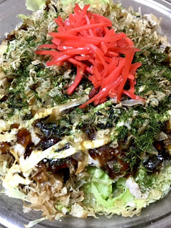 電子レンジで簡単ヘルシーモダン焼き-レシピのメイン写真