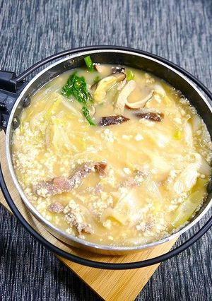 簡単！豆腐で豆乳鍋☆すき焼き風味-レシピのメイン写真