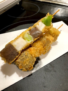 蒟蒻&長芋&白ねぎの串カツ-レシピのメイン写真