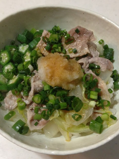 白菜の豚しゃぶ丼-レシピのメイン写真