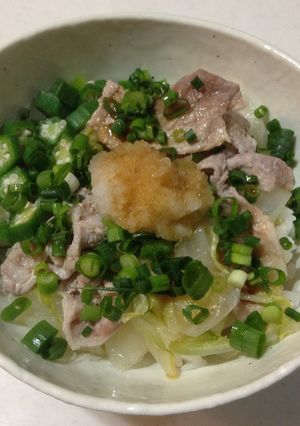 白菜の豚しゃぶ丼-レシピのメイン写真