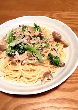 ブロッコリーとシーチキンのクリームパスタ-レシピのメイン写真