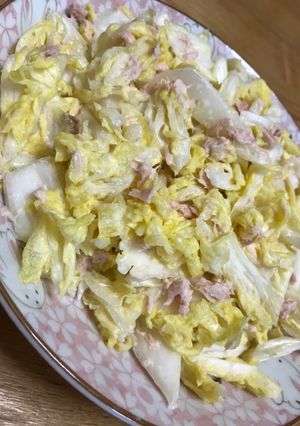 白菜が甘旨〜☆白菜とツナのあっさりサラダ-レシピのメイン写真