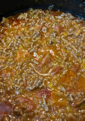 リーキと牛ひき肉のミートソース-レシピのメイン写真