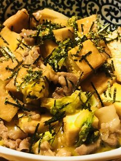 豚肉のすき焼き風●ゆる玉子チャンプルー-レシピのメイン写真