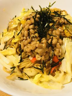 あとのせ納豆の野菜ソース焼きそば-レシピのメイン写真