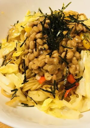 あとのせ納豆の野菜ソース焼きそば-レシピのメイン写真