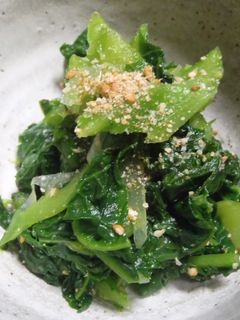 簡単に作れる「かつお菜の胡麻あえ」-レシピのメイン写真