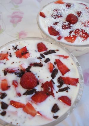 チョコ苺ヨーグルト-レシピのメイン写真