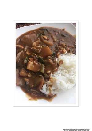 大根葉たっぷり和風サバ缶カレー-レシピのメイン写真